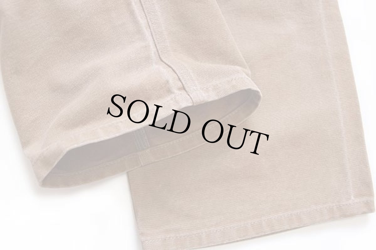 画像6: 90s carharttカーハート ダブルニー ダック地 ペインターパンツ 茶 w35 (6)