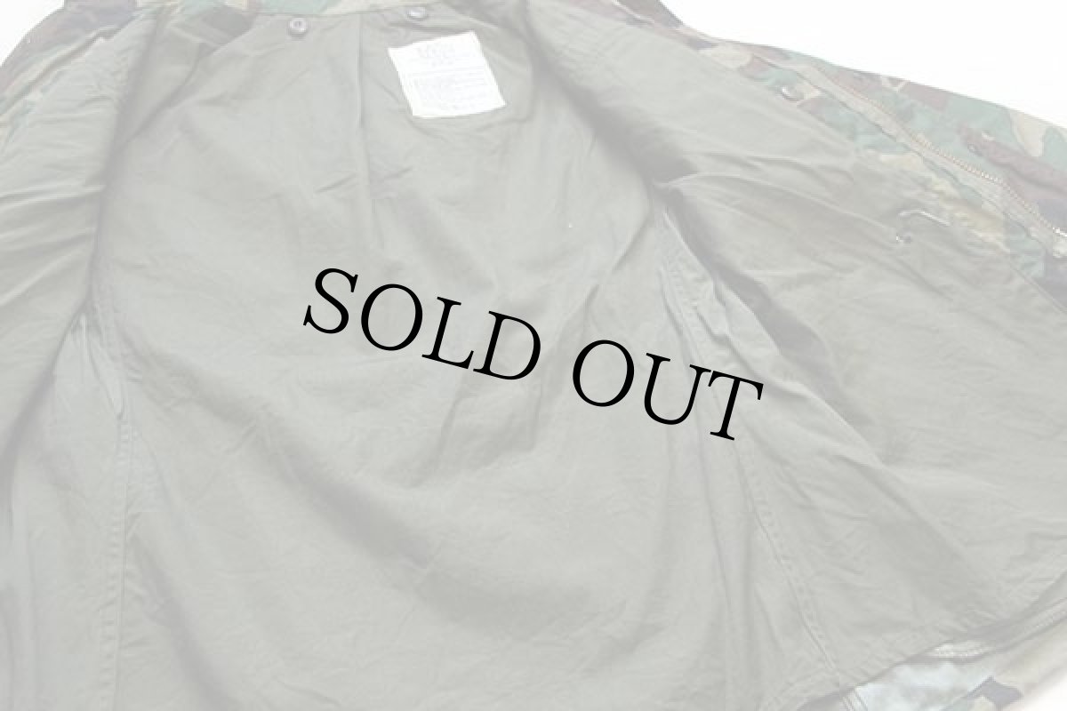 画像5: 80s 米軍 U.S.ARMY パッチ付き ウッドランドカモ M-65 フィールドジャケット S-S (5)