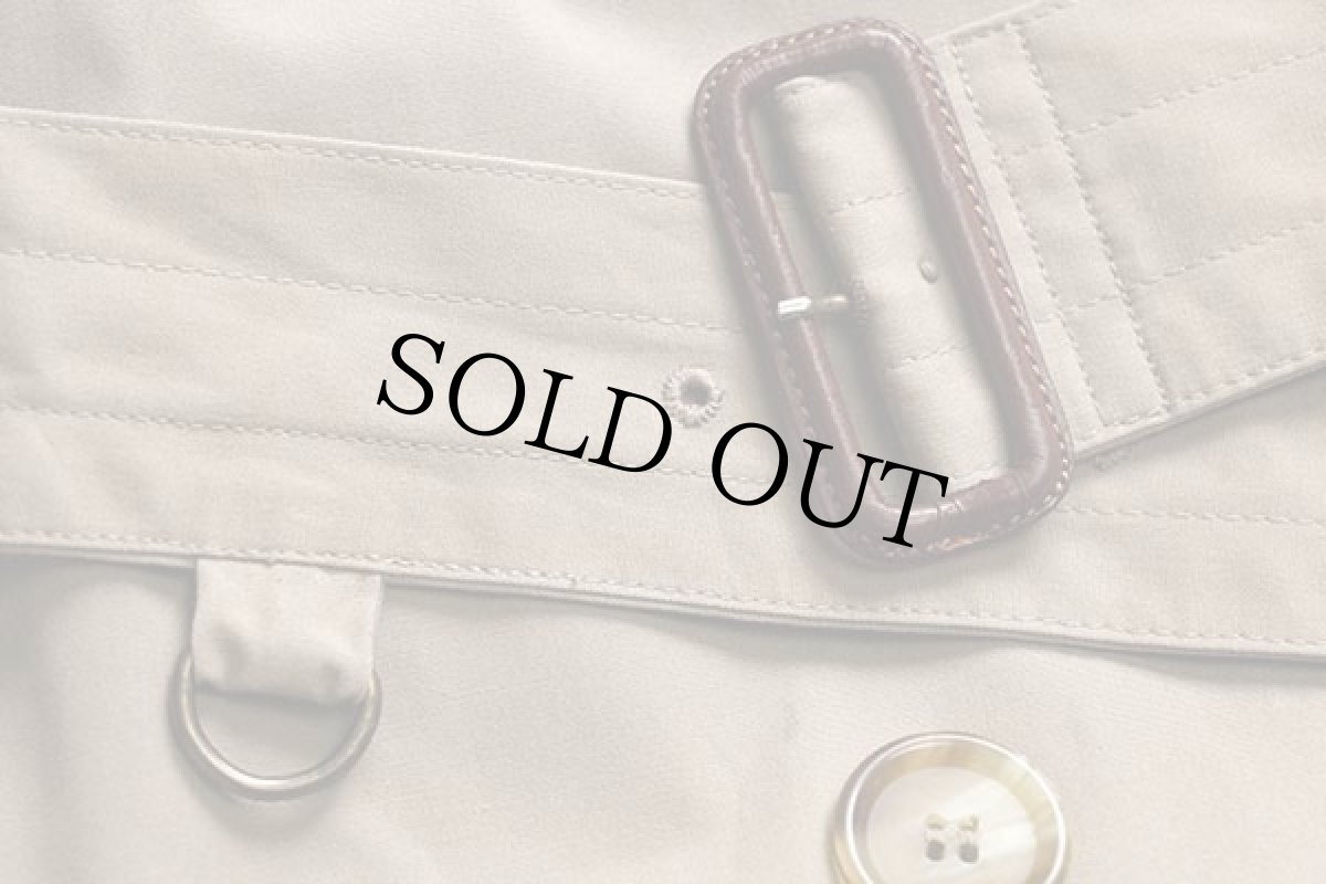 画像9: 80s USA製 BROOKS BROTHERSブルックスブラザーズ ウールライナー付き ポプリン トレンチコート ベージュ 44L (9)