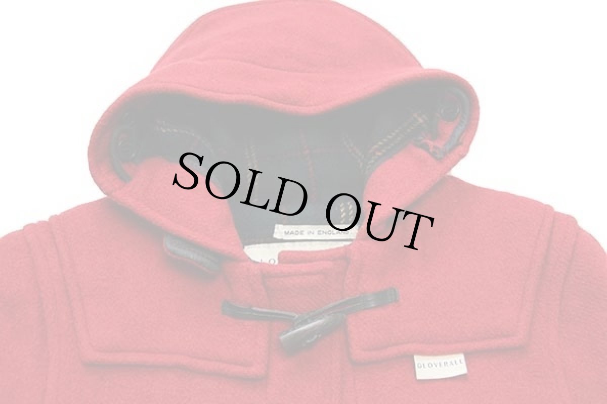 画像3: 90s 英国製 Gloverallグローバーオール メルトン ウール ダッフルコート 赤 キッズ11 (3)