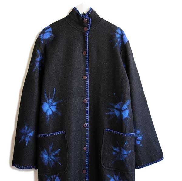 ショップコート　ハンドペイント　ヴィンテージ 1920's ファッション ショップコート ハンドペイント ヴィンテージ