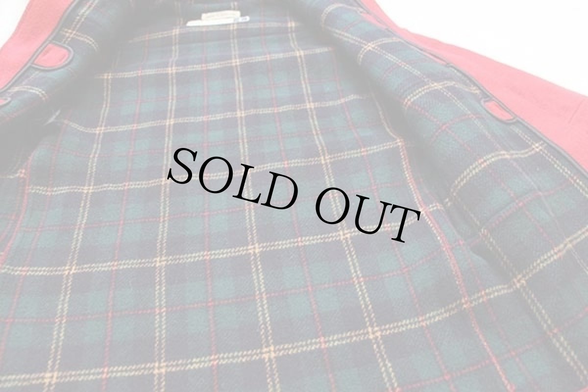 画像5: 90s 英国製 Gloverallグローバーオール メルトン ウール ダッフルコート 赤 キッズ11 (5)