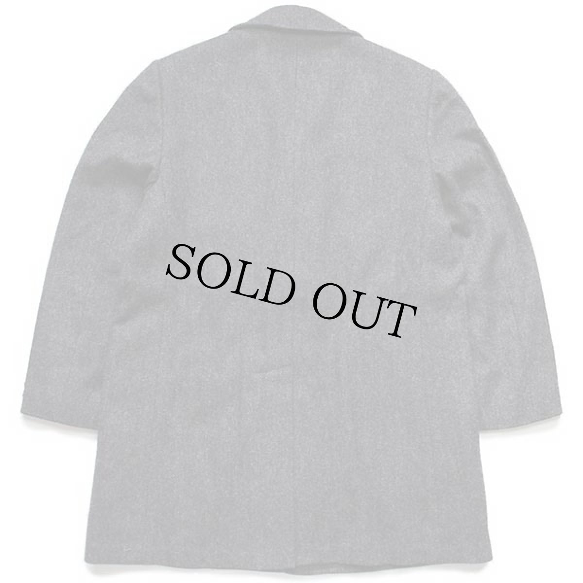 画像2: 80s USA製 John Weitz ヘリンボーン ツイード ウール チェスターコート 42 REG (2)