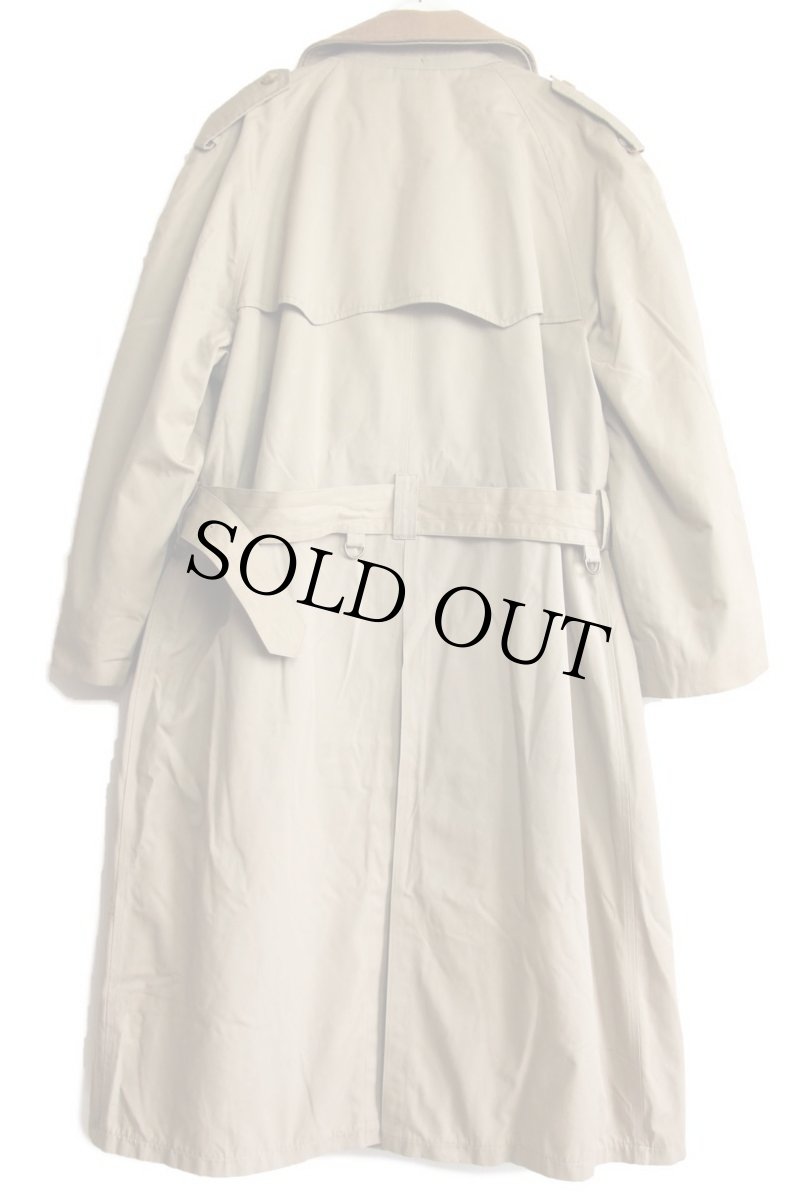 画像3: 80s USA製 BROOKS BROTHERSブルックスブラザーズ ウールライナー付き ポプリン トレンチコート ベージュ 44L (3)