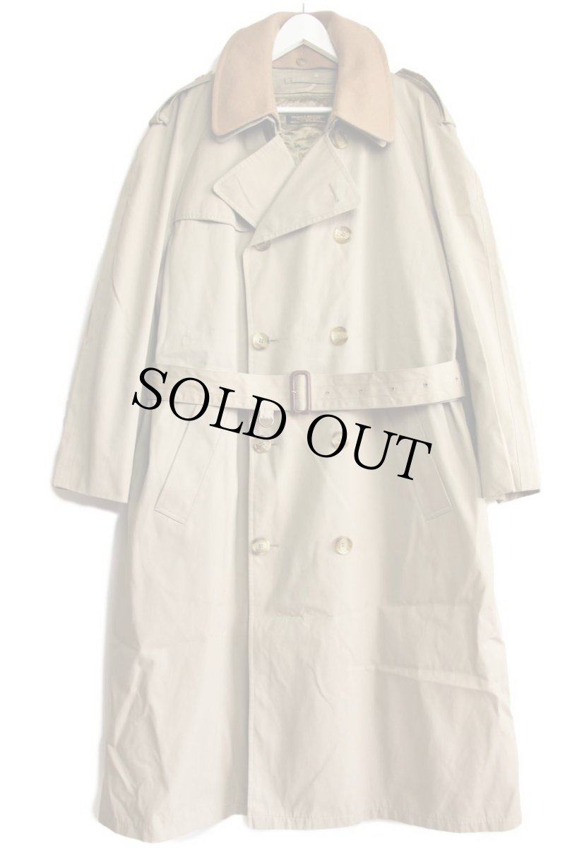 画像2: 80s USA製 BROOKS BROTHERSブルックスブラザーズ ウールライナー付き ポプリン トレンチコート ベージュ 44L (2)