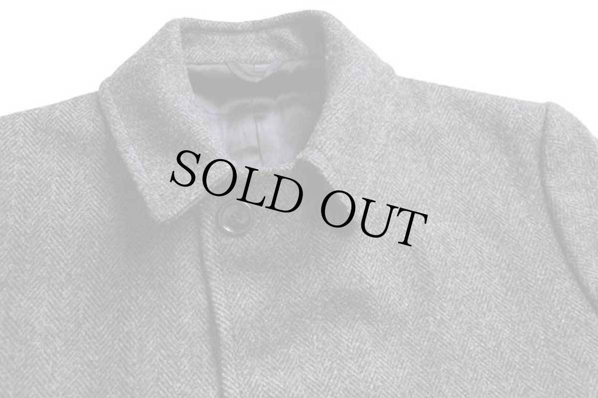 画像3: 80s USA製 John Weitz ヘリンボーン ツイード ウール チェスターコート 42 REG (3)