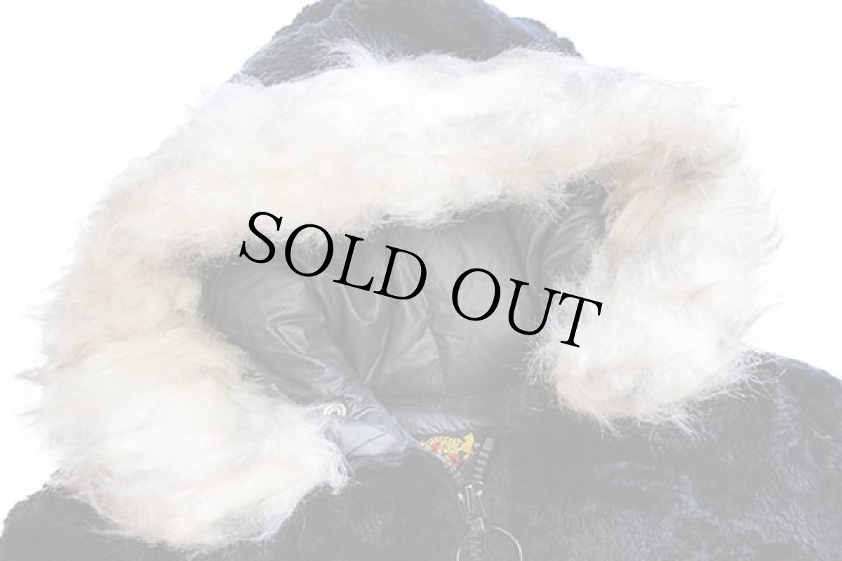 画像3: 70s USA製 Hansa-Branta by STEARNS チロリアンテープ エスキモー フェイクファー ダウンコート 黒 L-M (3)