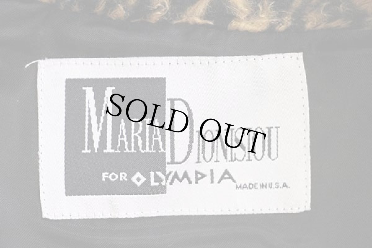 画像4: 80s USA製 MARIA DIONISIOU レオパード柄 フェイクファージャケット (4)