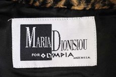 画像4: 80s USA製 MARIA DIONISIOU レオパード柄 フェイクファージャケット (4)