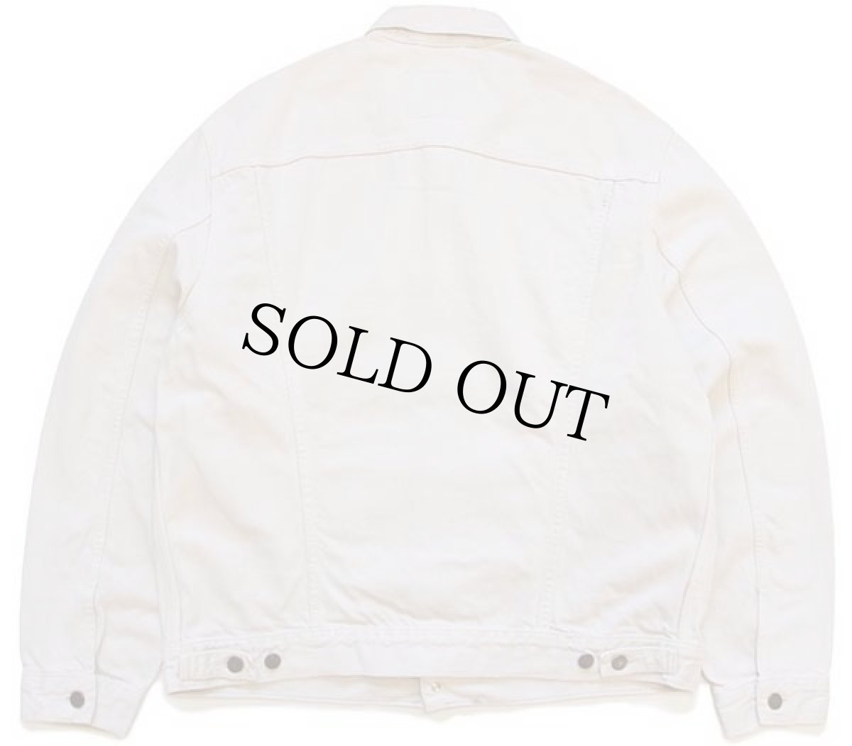 画像2: 90s Levi'sリーバイス 70503 カラーデニムジャケット 4ポケット ベージュ XL★ユーロ (2)