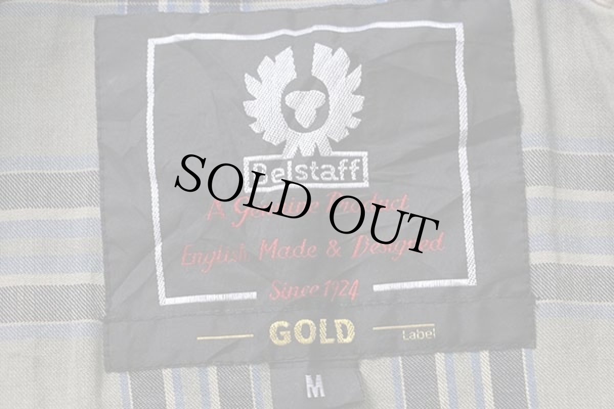 画像4: 英国製 Belstaffベルスタッフ GOLD Label ロードマスター ワックスコットン オイルドジャケット 薄紺 M (4)