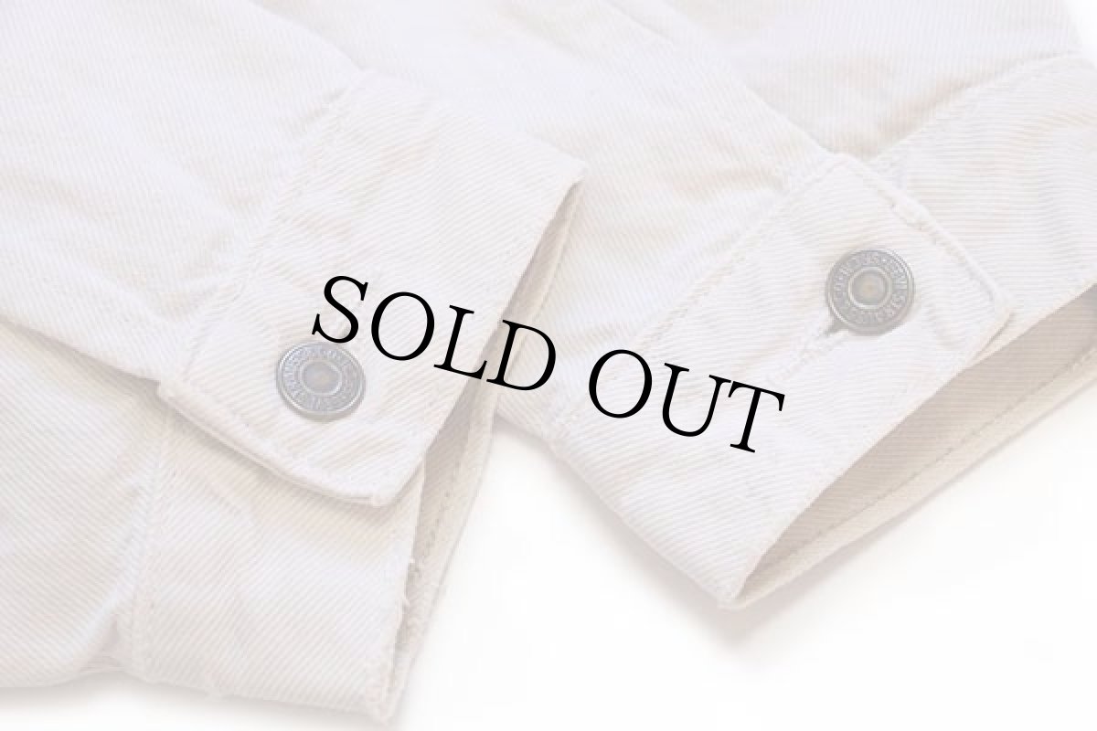 画像7: 90s Levi'sリーバイス 70503 カラーデニムジャケット 4ポケット ベージュ XL★ユーロ (7)