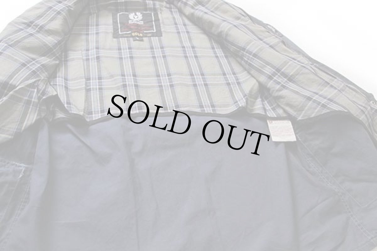 画像6: 英国製 Belstaffベルスタッフ GOLD Label ロードマスター ワックスコットン オイルドジャケット 薄紺 M (6)