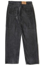 画像3: 90s USA製 Levi'sリーバイス 550 ブラック デニムパンツ w34 L30★60 (3)