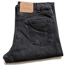 画像1: 90s USA製 Levi'sリーバイス 550 ブラック デニムパンツ w34 L30★60 (1)