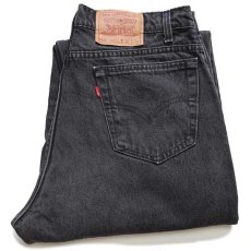 画像1: 90s USA製 Levi'sリーバイス 560 ブラック デニムパンツ w36 L34★16 (1)