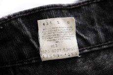 画像7: 90s USA製 Levi'sリーバイス 550 ブラック デニムパンツ w34 L30★60 (7)