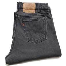 画像1: 90s Levi'sリーバイス 550 ブラック デニムパンツ w34 L30★65 (1)