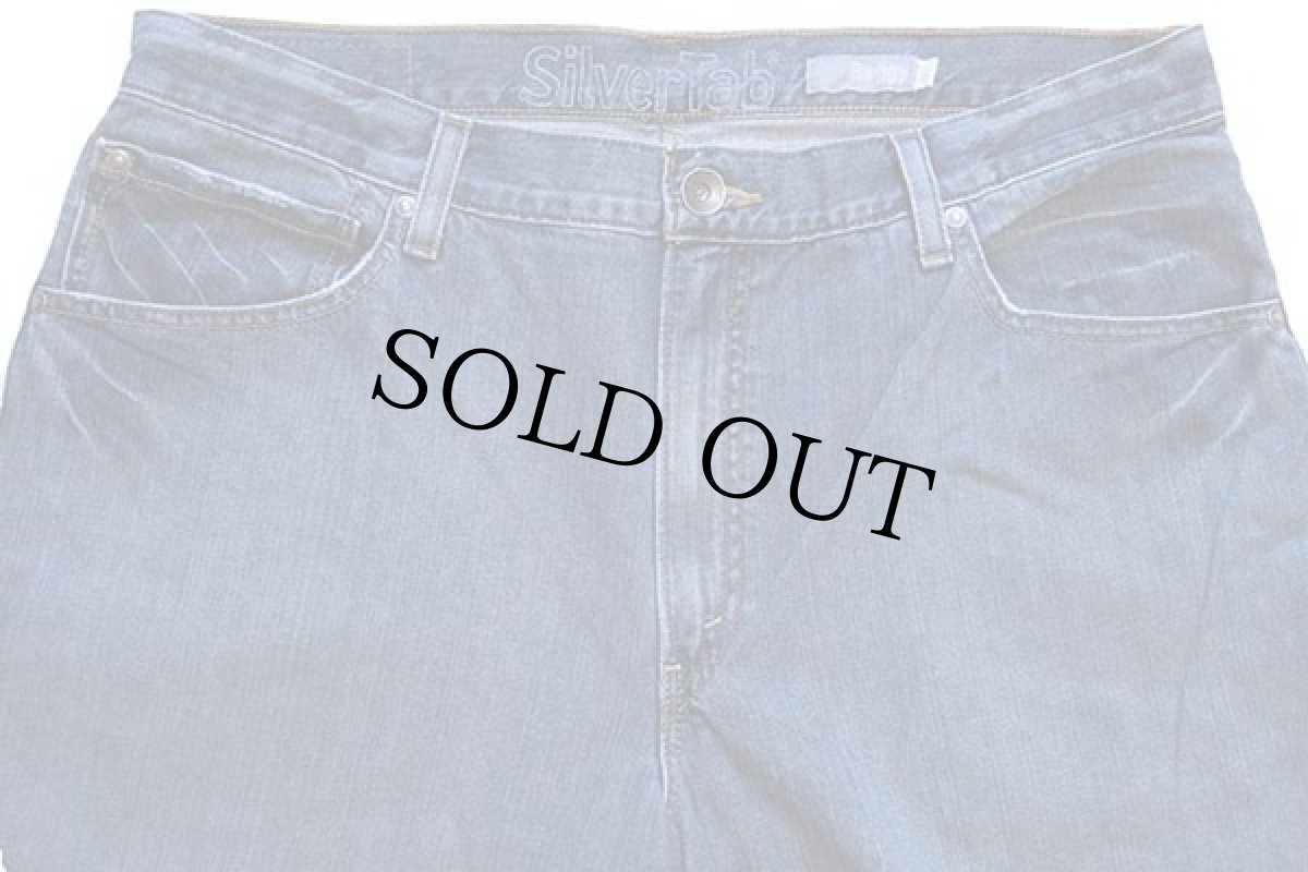 画像4: 00s Levi'sリーバイス SilverTabシルバータブ BAGGY USED加工 デニムパンツ w36 L34 (4)