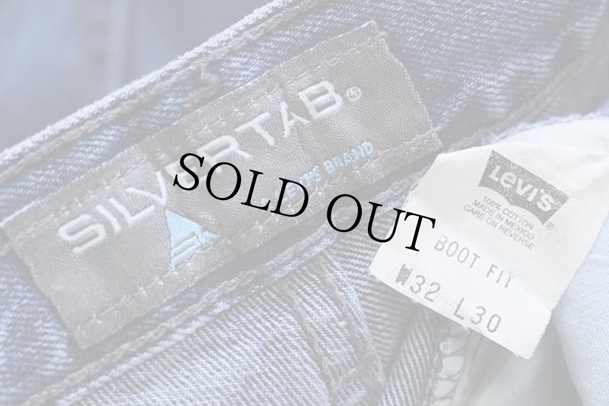 画像6: 00s メキシコ製 Levi'sリーバイス SILVERTABシルバータブ BOOT FIT デニムパンツ w32 L30★ブーツカット (6)