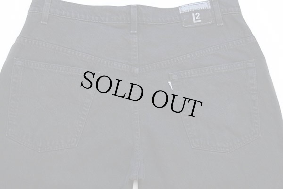 画像5: 90s USA製 Levi'sリーバイス L2 BAGGY FIT ブラック デニムパンツ 後染め w36 L34 (5)