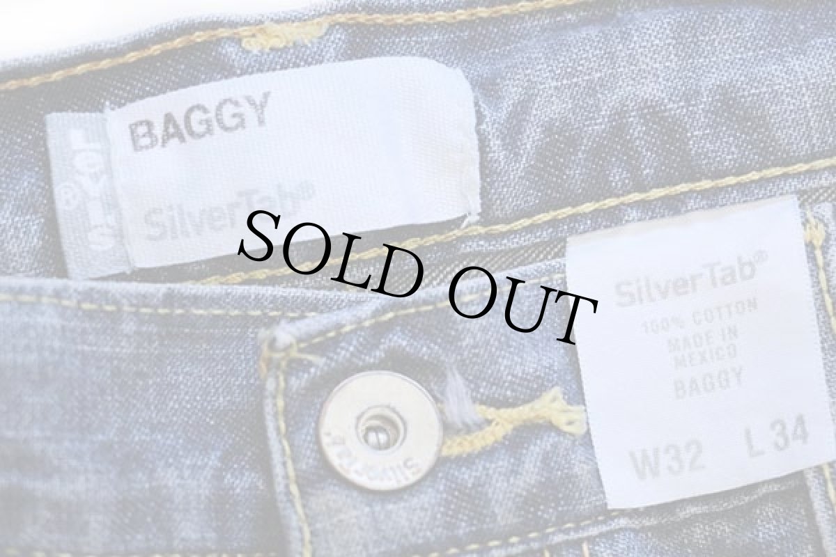 画像6: 00s メキシコ製 Levi'sリーバイス silverTabシルバータブ BAGGY デニムパンツ w32 L34 (6)