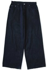 画像2: 90s USA製 Levi'sリーバイス L2 BAGGY FIT ブラック デニムパンツ 後染め w36 L34 (2)