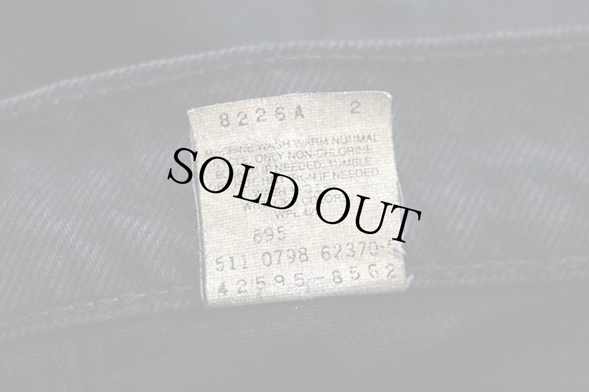 画像7: 90s USA製 Levi'sリーバイス L2 BAGGY FIT ブラック デニムパンツ 後染め w36 L34 (7)