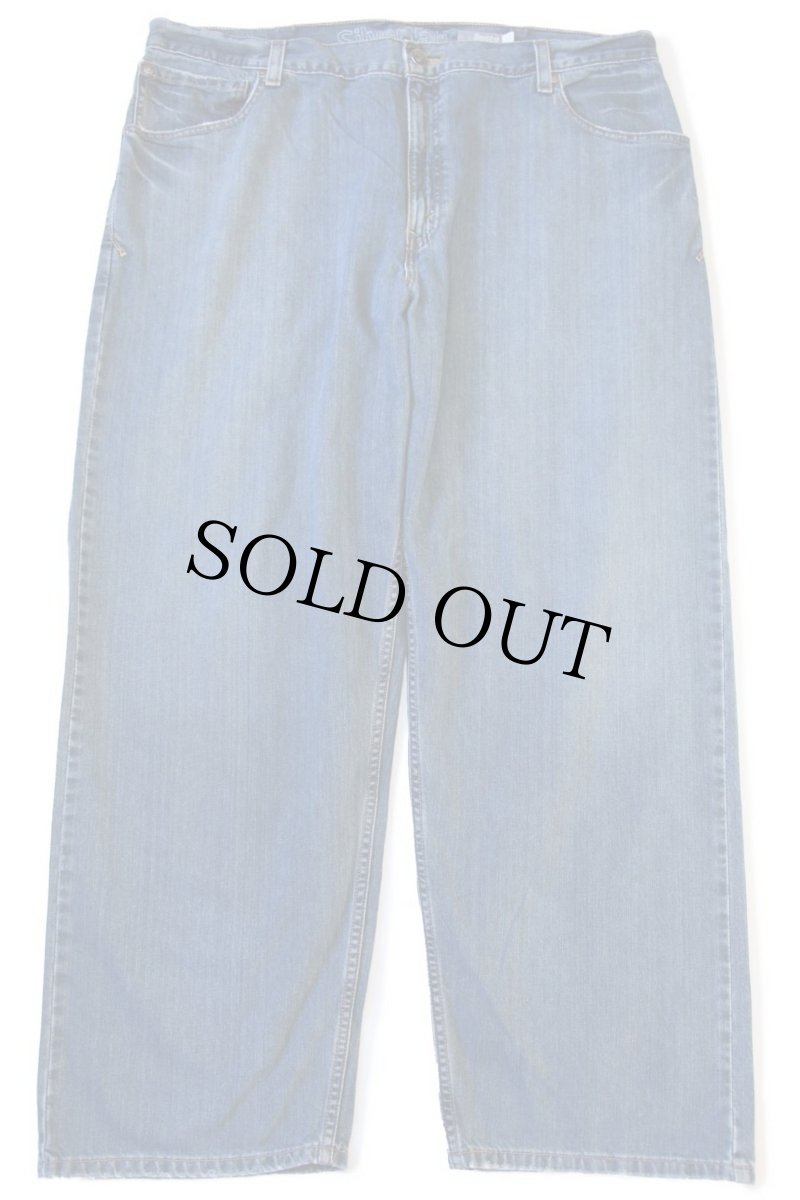 画像2: 00s Levi'sリーバイス SilverTabシルバータブ BAGGY USED加工 デニムパンツ w40 L30 (2)
