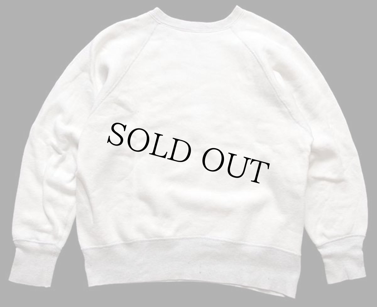 画像2: 60s UNKNOWN 無地 ツートン コットン スウェット オートミール×杢グレー (2)