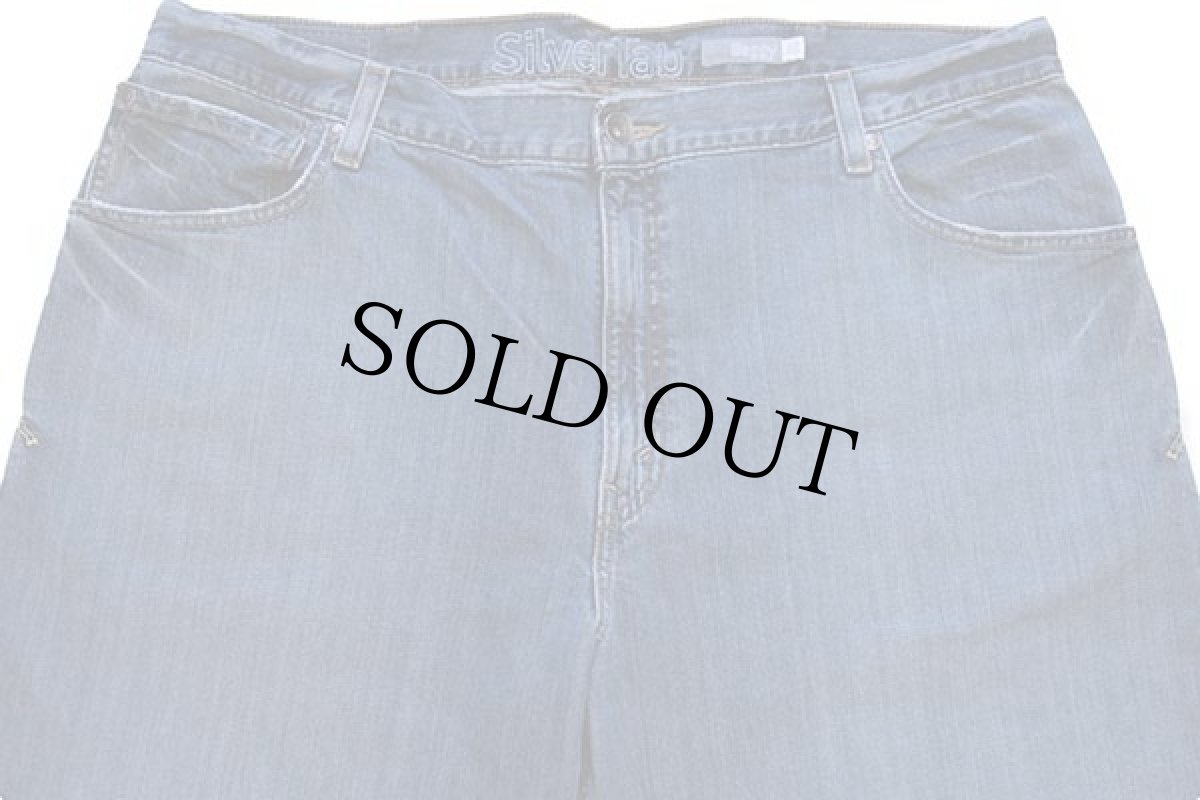 画像4: 00s Levi'sリーバイス SilverTabシルバータブ BAGGY USED加工 デニムパンツ w40 L30 (4)