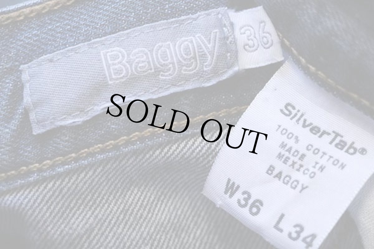 画像6: 00s Levi'sリーバイス SilverTabシルバータブ BAGGY USED加工 デニムパンツ w36 L34 (6)