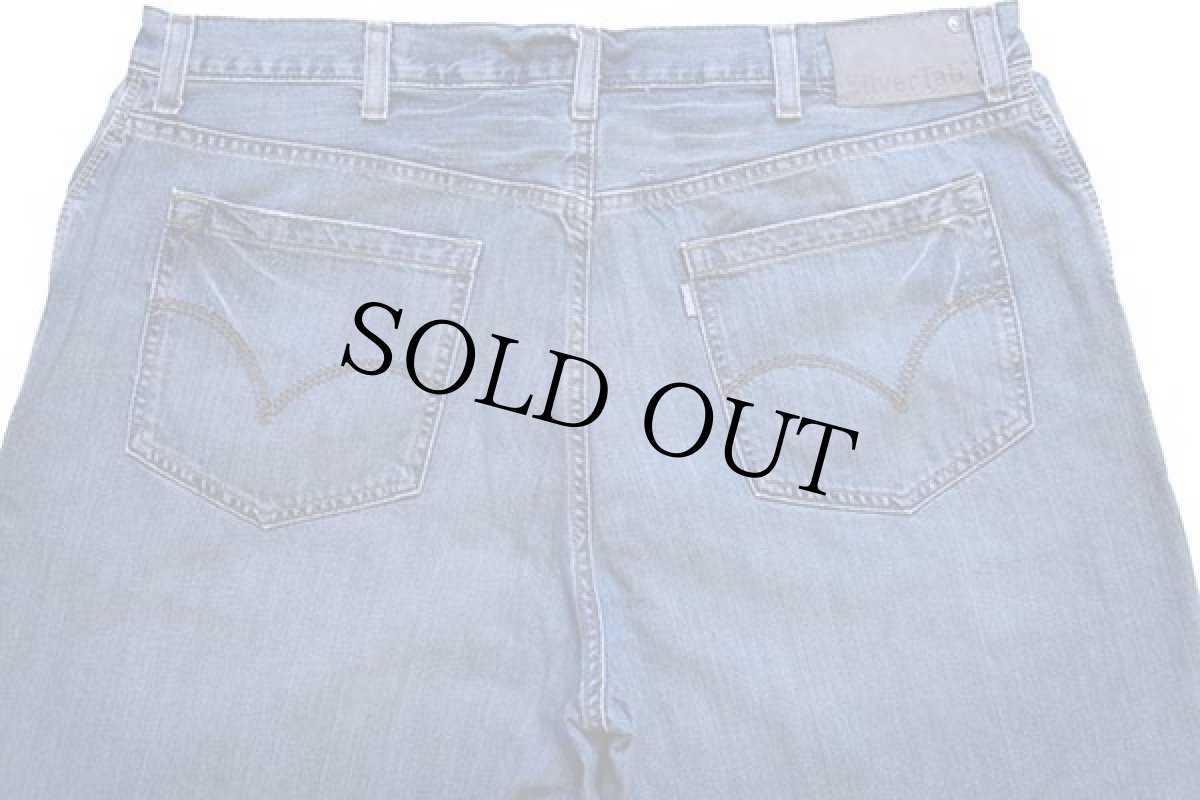 画像5: 00s Levi'sリーバイス SilverTabシルバータブ BAGGY USED加工 デニムパンツ w40 L30 (5)