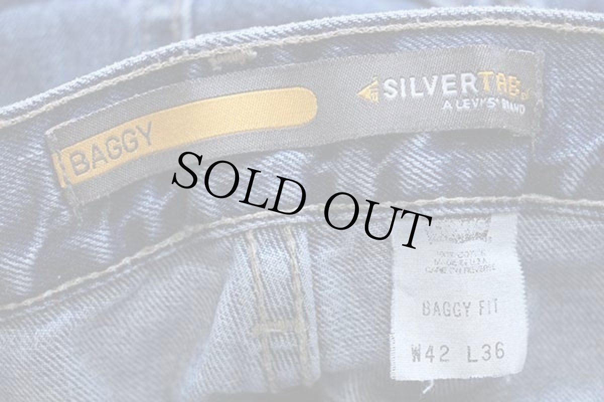 画像6: 00s USA製 Levi'sリーバイス SILVERTABシルバータブ BAGGY FIT デニムパンツ w42 L36 (6)