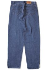 画像3: 90s USA製 Levi'sリーバイス 550 カラーデニムパンツ 紺 w36 L32 (3)