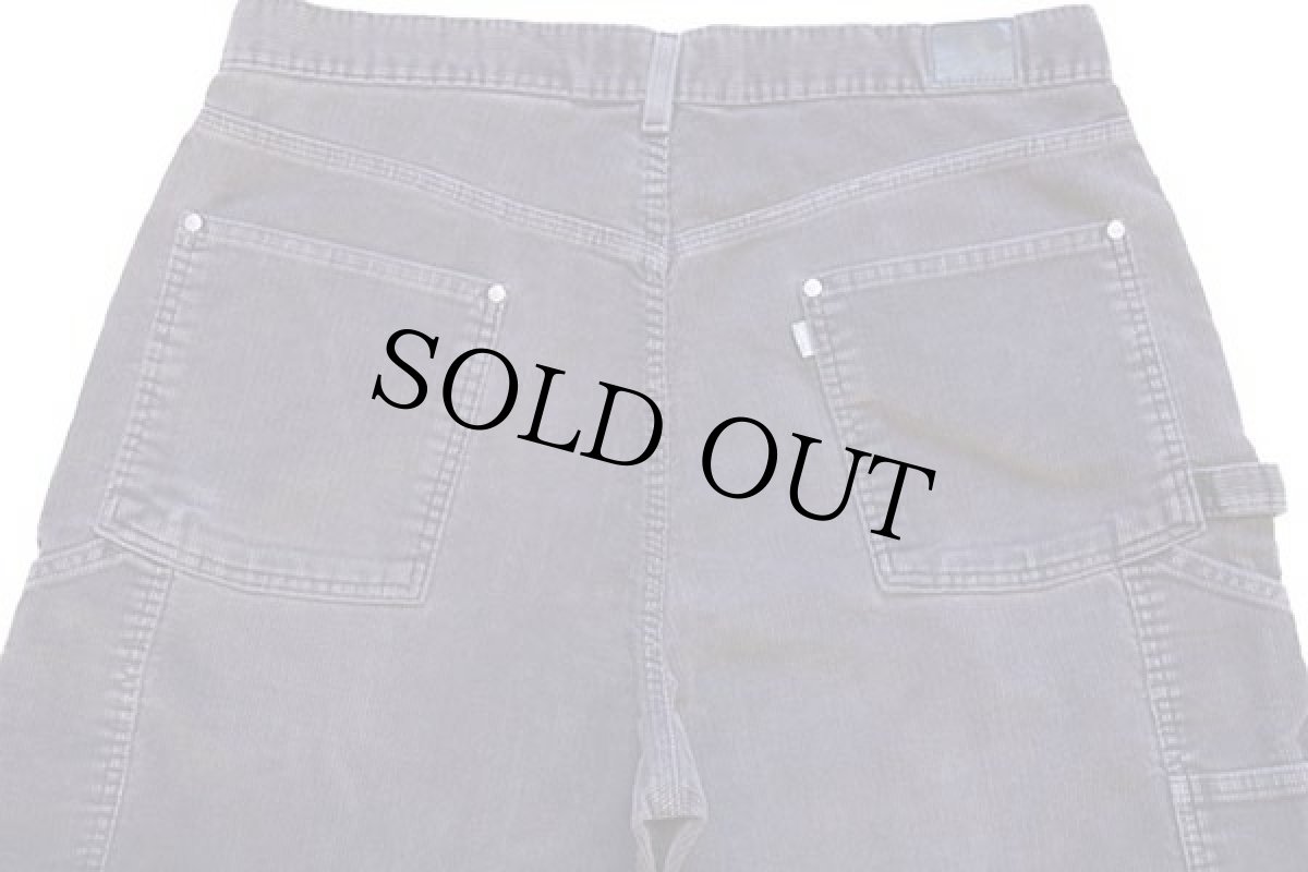 画像5: 00s Levi'sリーバイス SILVERTABシルバータブ コーデュロイ ペインターパンツ グレー w36 L32 (5)