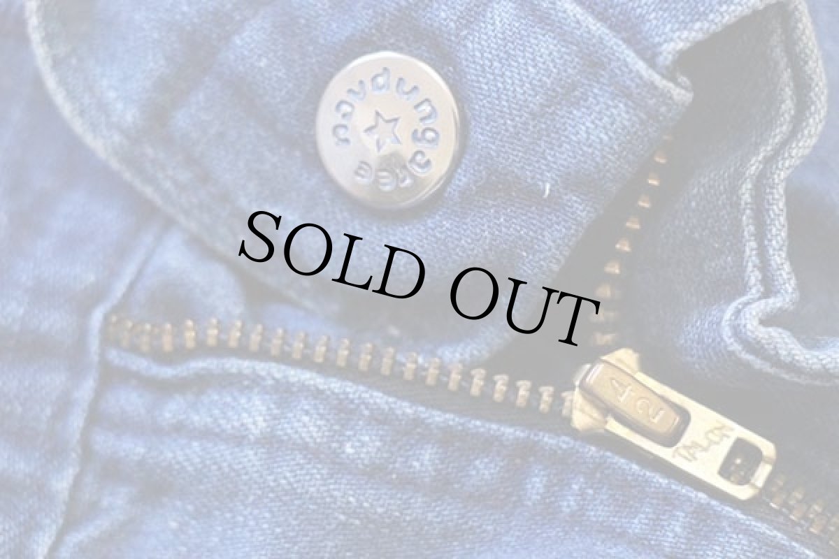 画像7: 70s navdungaree フレア デニム セーラーパンツ w35 (7)