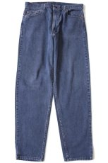 画像2: 90s USA製 Levi'sリーバイス 550 カラーデニムパンツ 紺 w36 L32 (2)