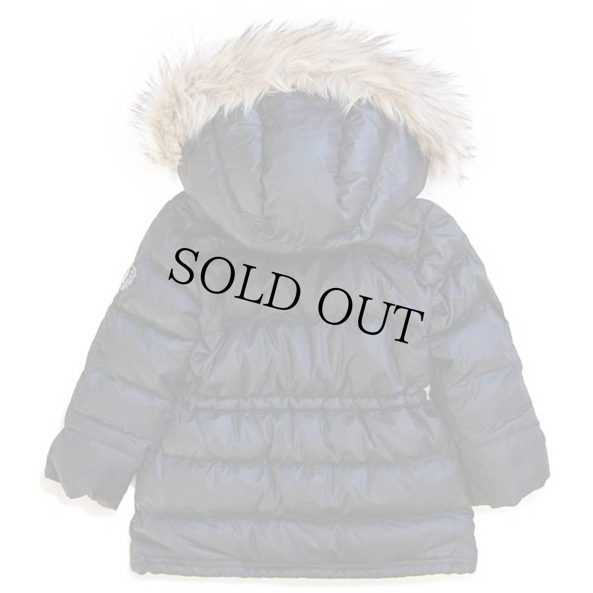 画像2: ポロ ラルフローレン フェイクファー&フード付き ナイロン ダウンジャケット 黒 キッズ3/3T★パーカー (2)