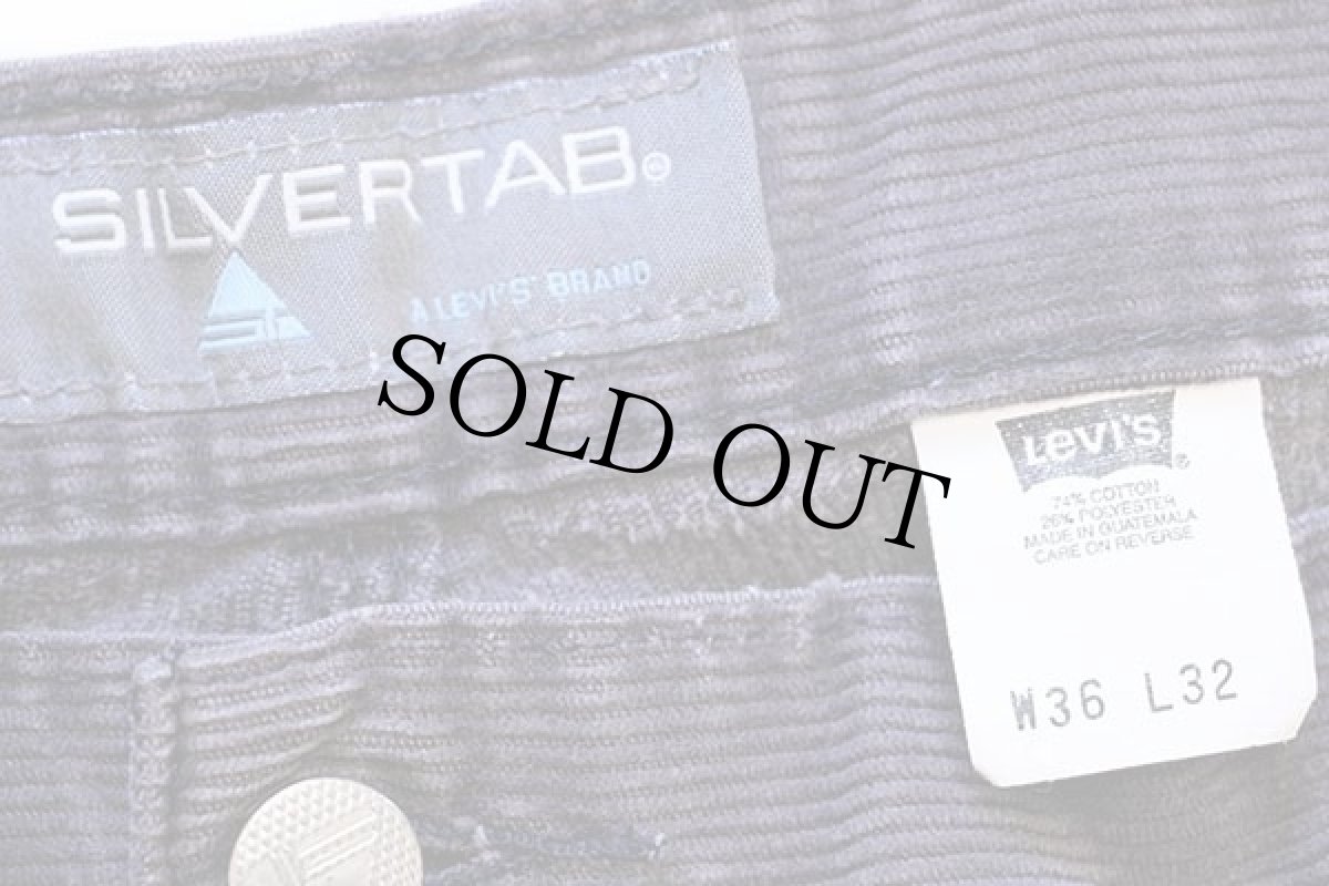 画像6: 00s Levi'sリーバイス SILVERTABシルバータブ コーデュロイ ペインターパンツ グレー w36 L32 (6)