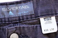 画像6: 00s Levi'sリーバイス SILVERTABシルバータブ コーデュロイ ペインターパンツ グレー w36 L32 (6)