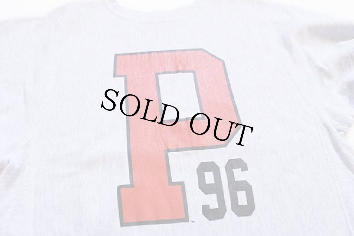 画像3: 90s USA製 Championチャンピオン PRINCETON 96 リバースウィーブ スウェット 杢グレー M (3)