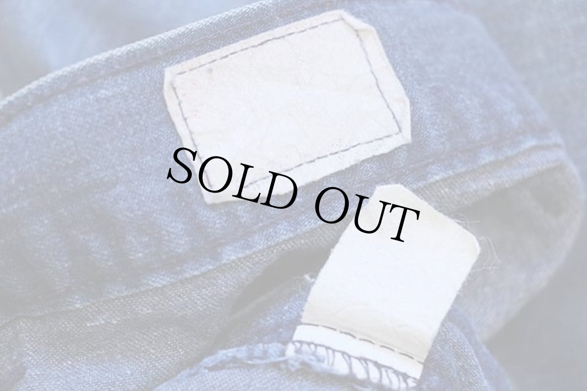 画像6: 70s navdungaree フレア デニム セーラーパンツ w35 (6)