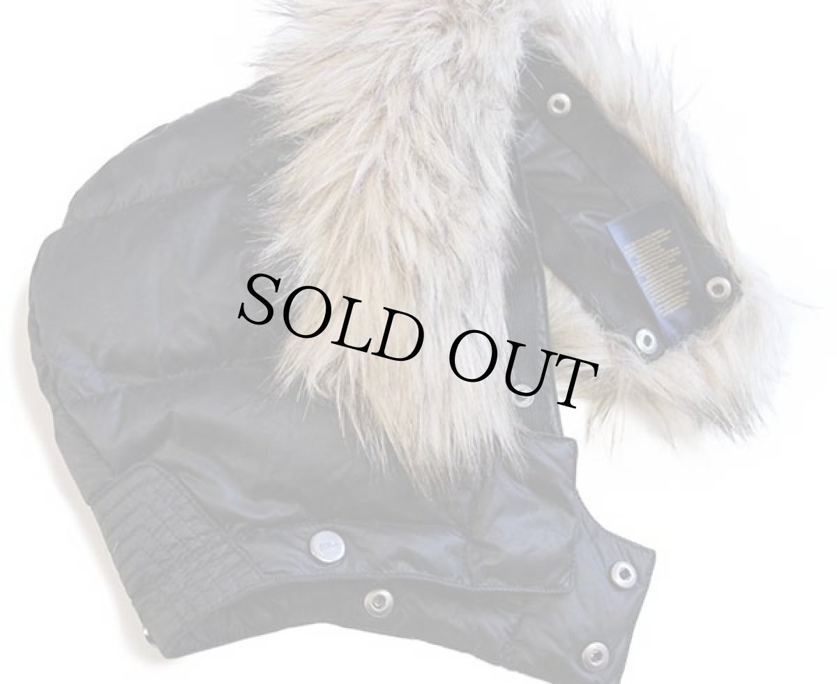 画像10: ポロ ラルフローレン フェイクファー&フード付き ナイロン ダウンジャケット 黒 キッズ3/3T★パーカー (10)