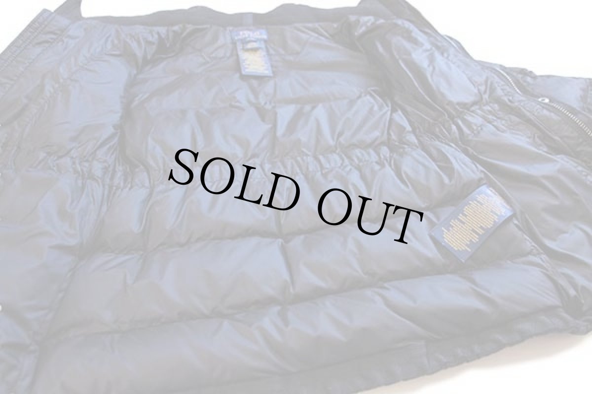 画像6: ポロ ラルフローレン フェイクファー&フード付き ナイロン ダウンジャケット 黒 キッズ3/3T★パーカー (6)