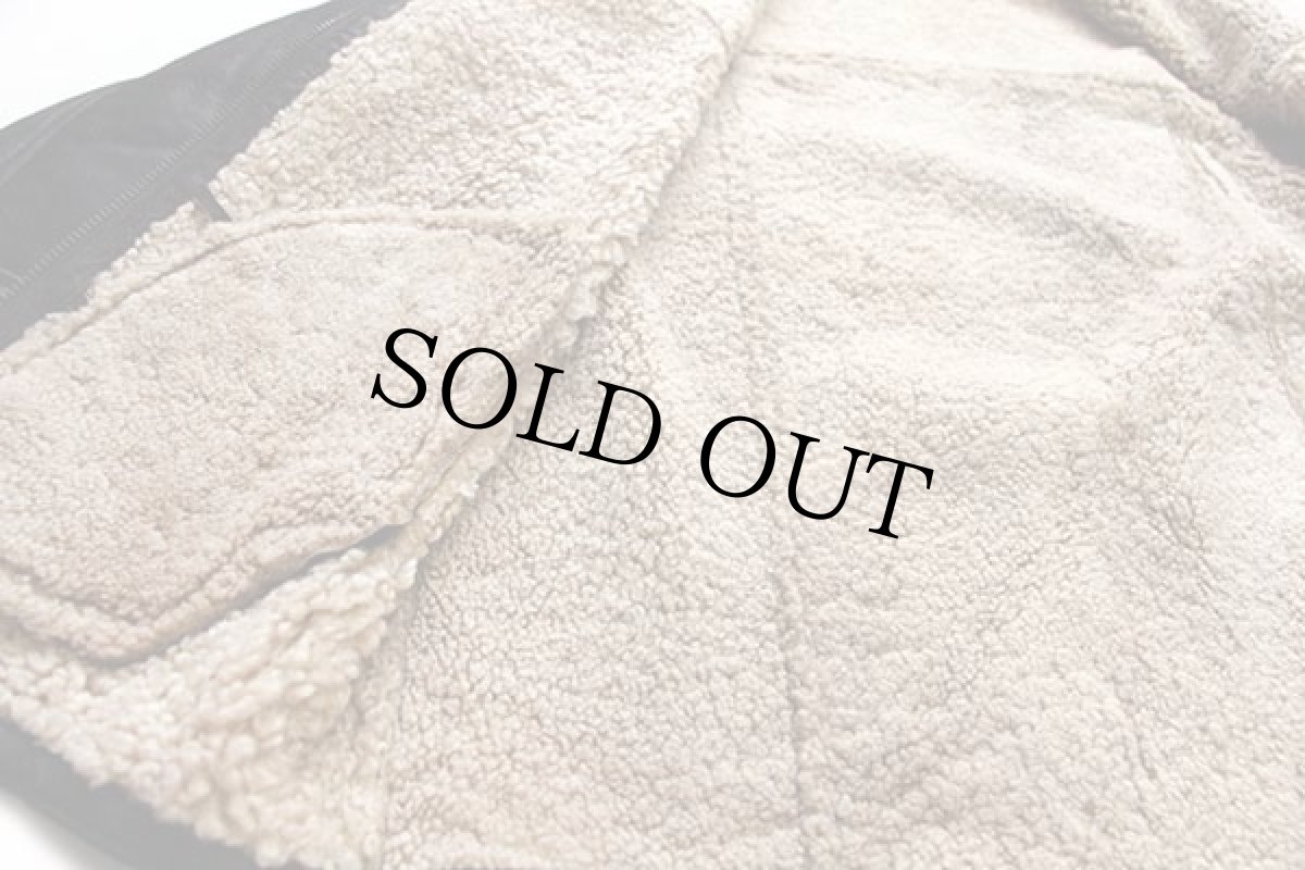 画像5: MARK NEW YORK ITALY リアル ムートンコート 焦げ茶 (5)