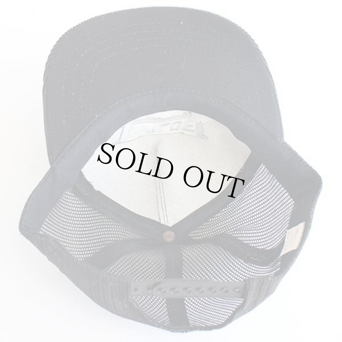 画像4: デッドストック★80s WILDE SHEVLIN,MN ロゴ刺繍 コーデュロイ×メッシュキャップ 黒 (4)