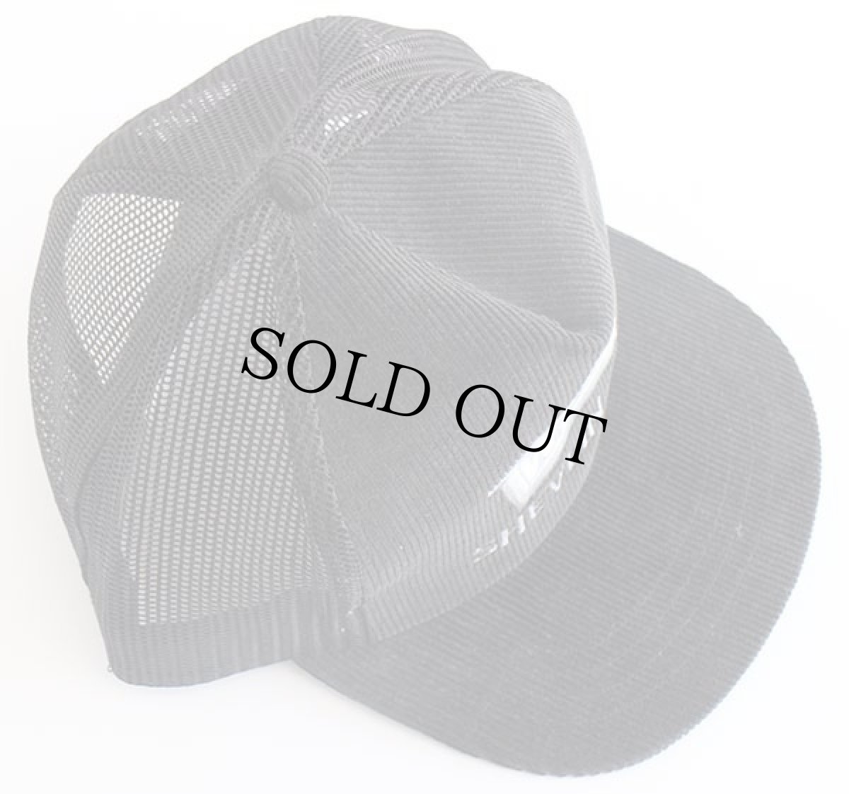 画像3: デッドストック★80s WILDE SHEVLIN,MN ロゴ刺繍 コーデュロイ×メッシュキャップ 黒 (3)