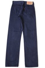 画像3: 90s ハンガリー製 Levi'sリーバイス 501 カラーデニムパンツ 後染め 紺 w29 L32★ユーロ (3)