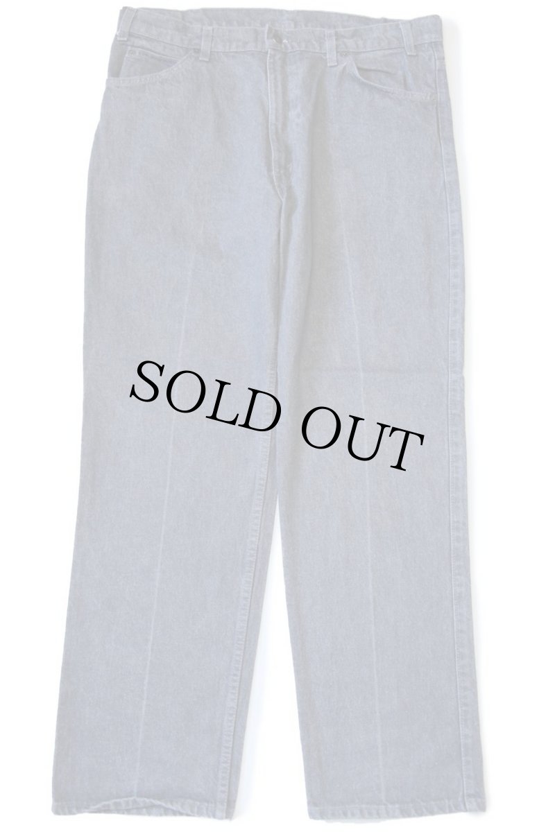 画像2: 80s USA製 Levi'sリーバイス 840 先染め グレー デニムパンツ w38 L30 (2)